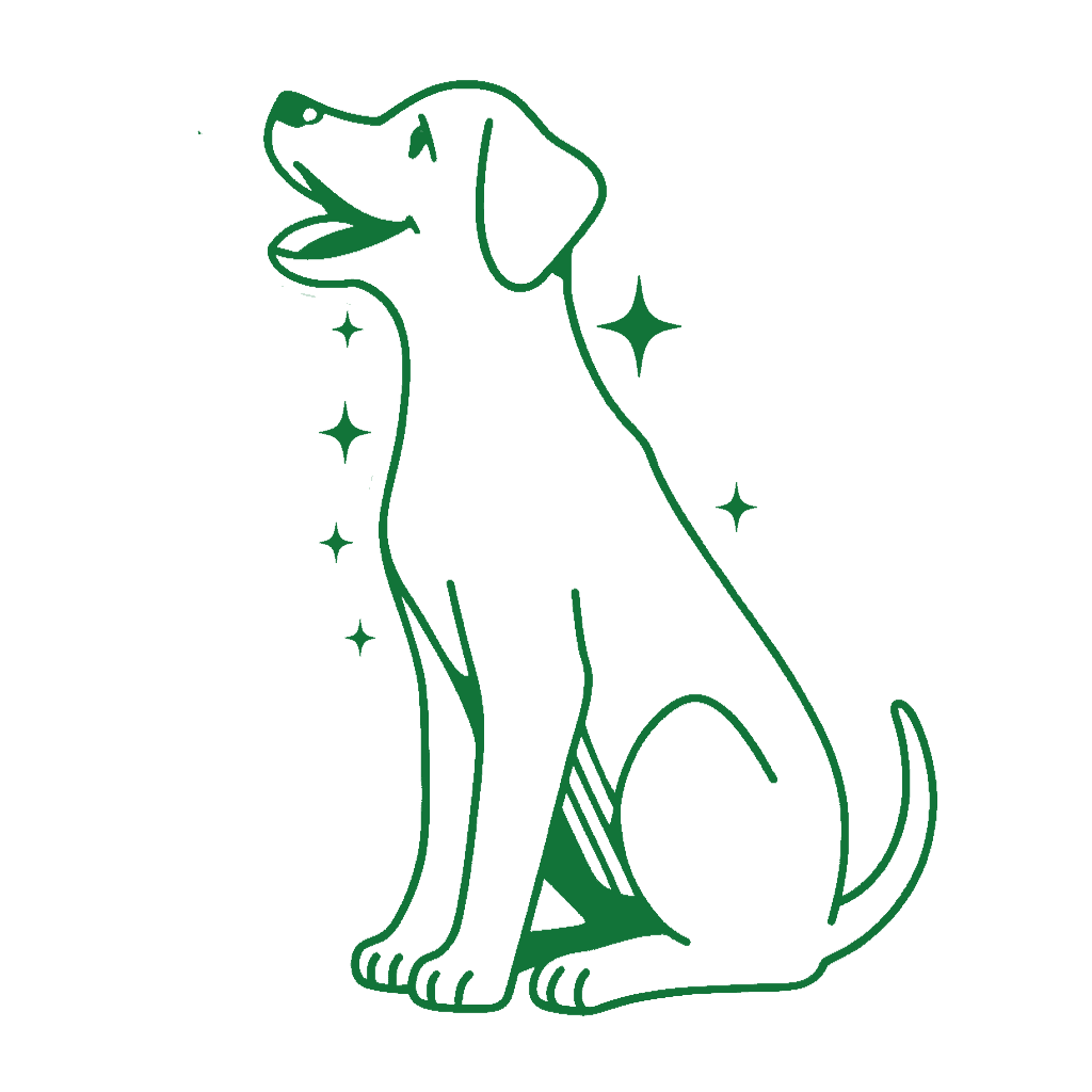 dog sitting icon